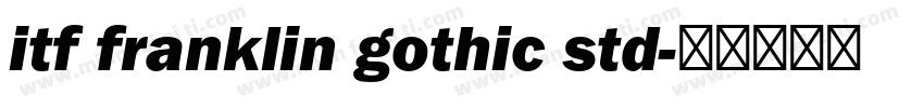 itf franklin gothic std字体转换